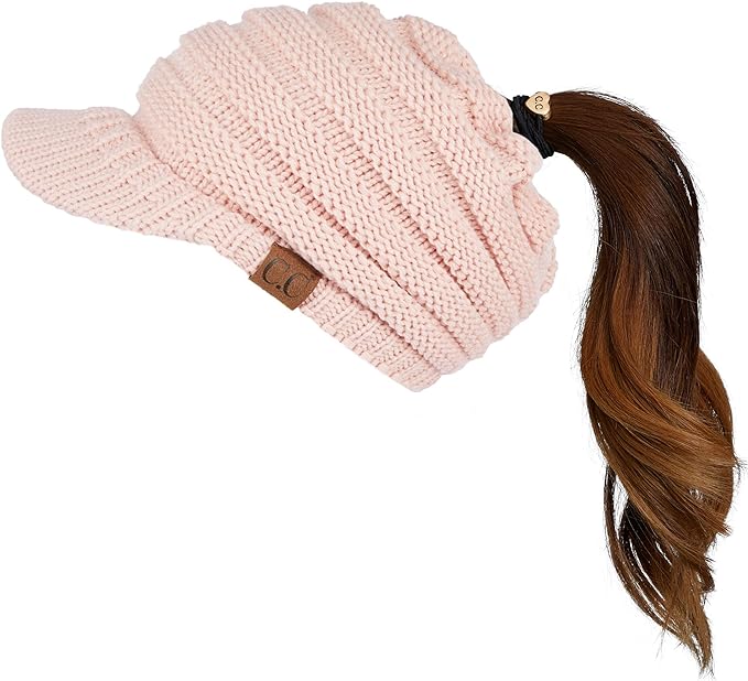 Knit Beanie Tail CC Cap