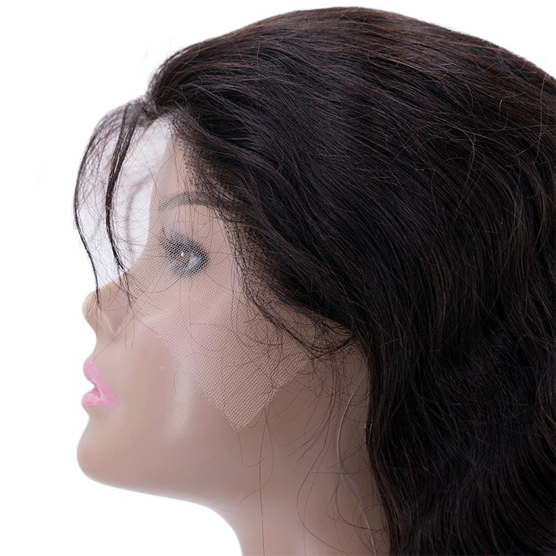 Peluca frontal de encaje ondulado HD