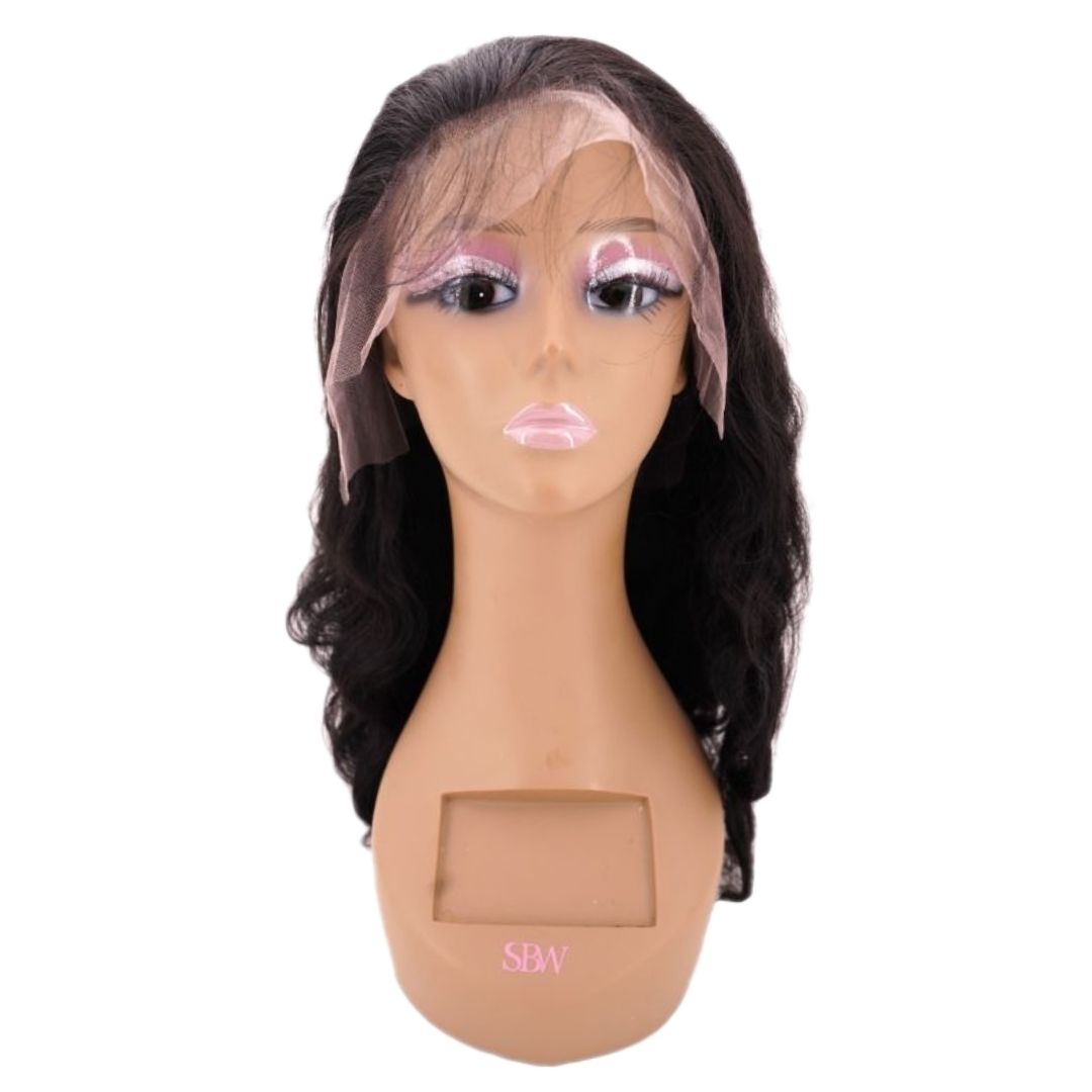Peluca frontal de encaje ondulado HD